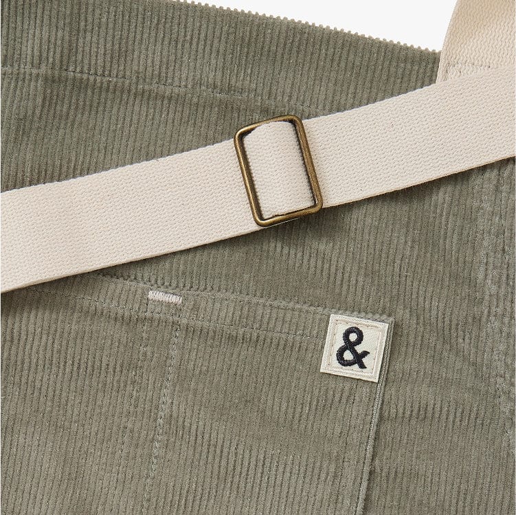 Agave Green Corduroy Essential Apron - Image 2