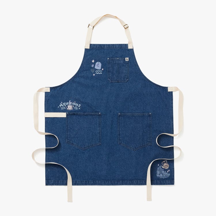 Aquarius Denim Zodiac Essential Apron