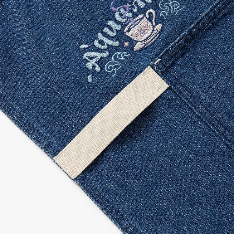 Aquarius Denim Zodiac Essential Apron - Image 6