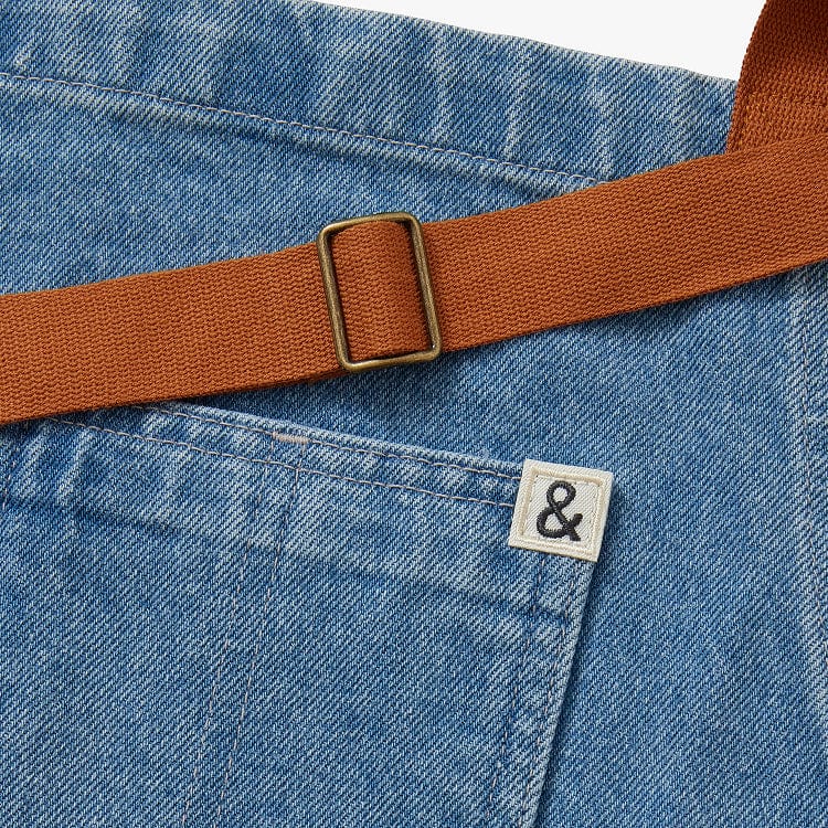 Best Friends Cat Lovers Denim Essential Apron - Image 2