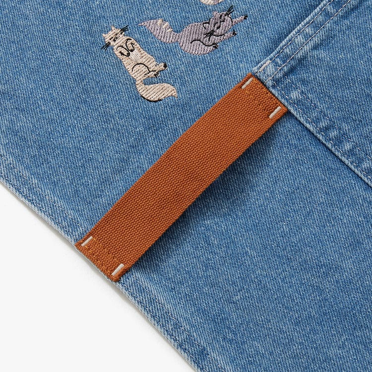 Best Friends Cat Lovers Denim Essential Apron - Image 5
