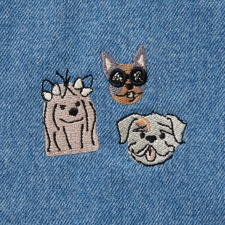 Best Friends Dog Lovers Denim Essential Apron - Image 4