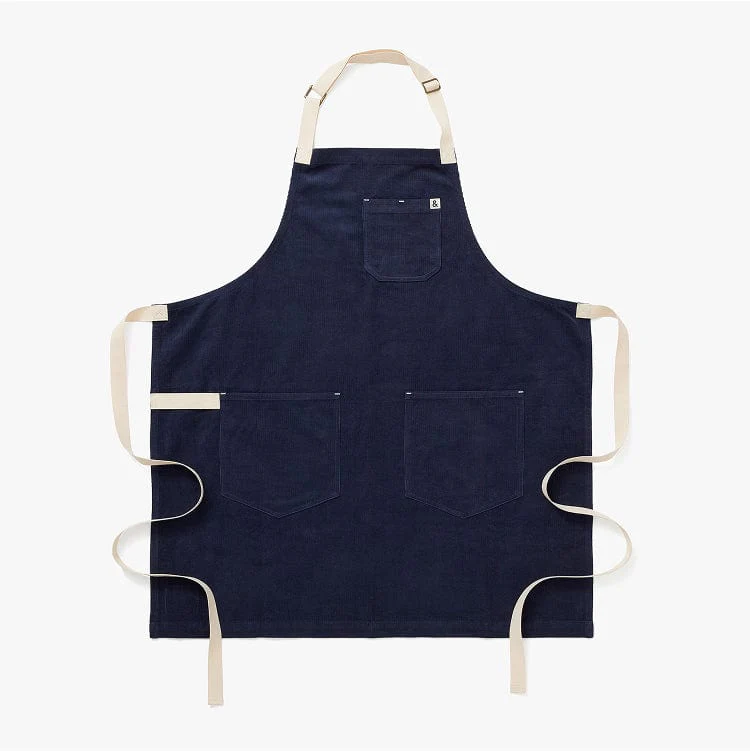 Blueberry Corduroy Essential Apron
