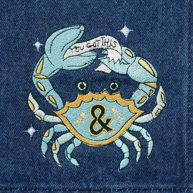 Cancer Denim Zodiac Essential Apron - Image 3