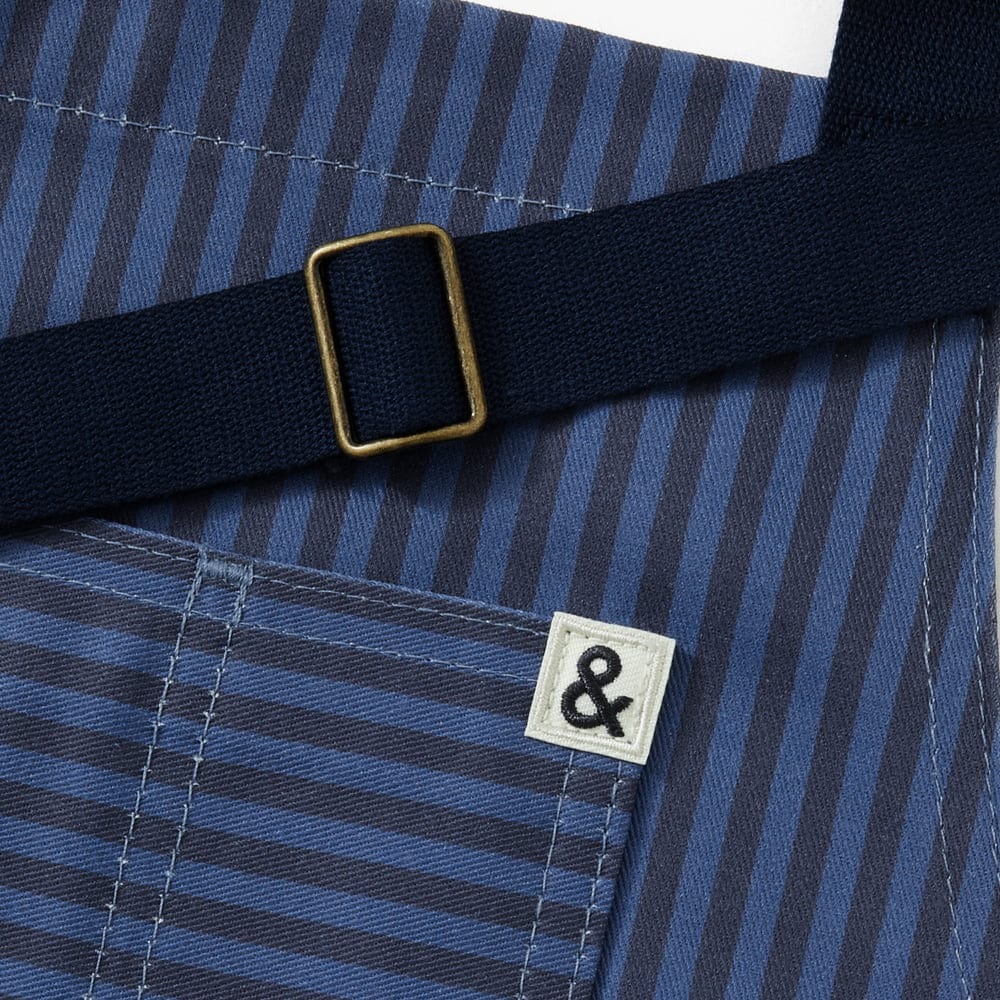 Capri Blue Stripe Essential Apron - Image 2