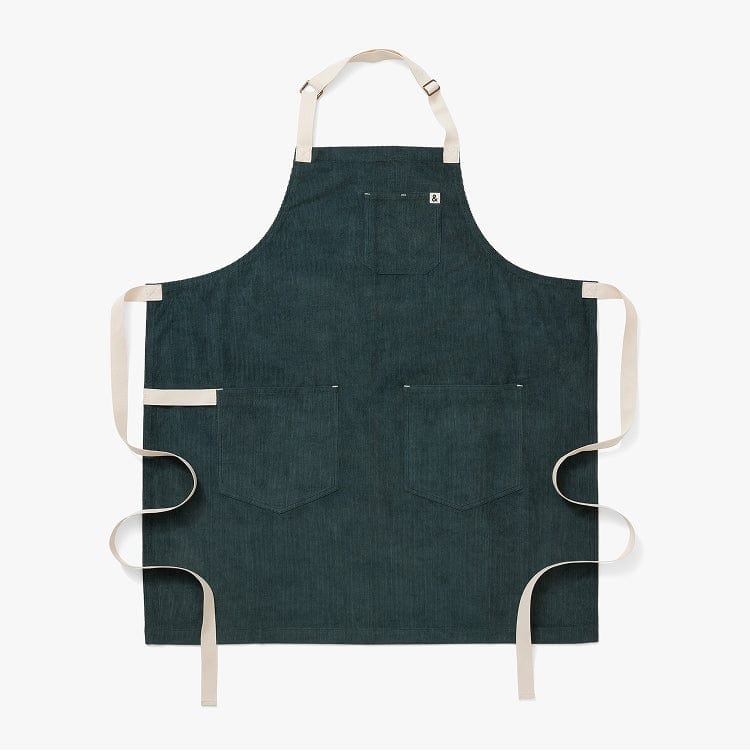 Conifer Green Corduroy Essential Apron