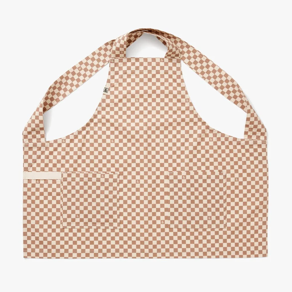 Desert Brown Check Smock