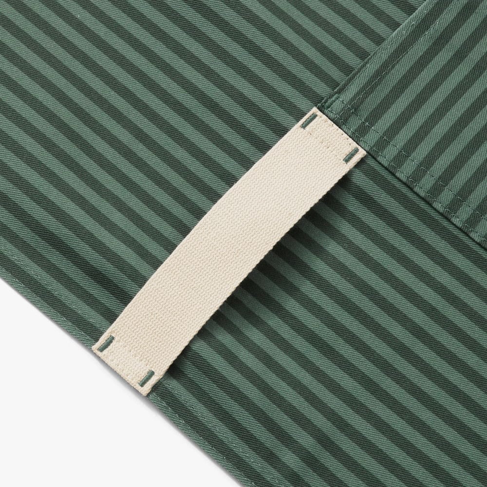 Kale Green Stripe Essential Apron - Image 3