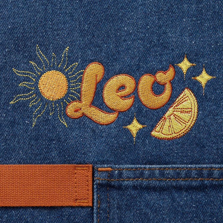 Leo Denim Zodiac Essential Apron - Image 4