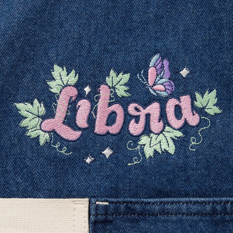 Libra Denim Zodiac Essential Apron - Image 4