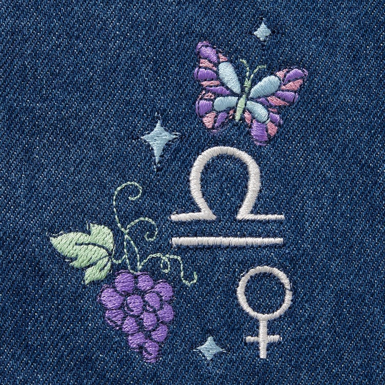 Libra Denim Zodiac Essential Apron - Image 5
