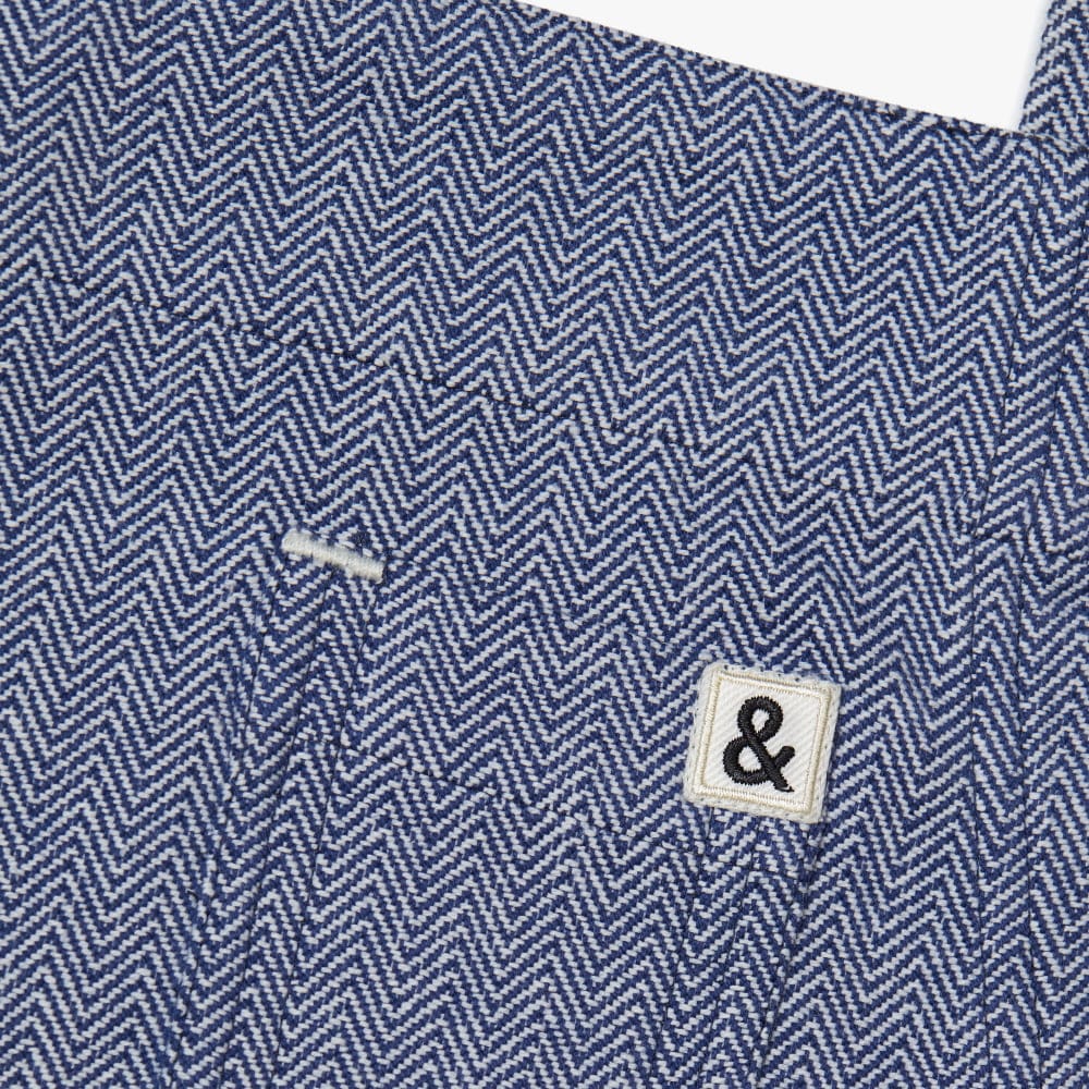 MARTHA by Martha Stewart Blue Herringbone Apron - Image 2