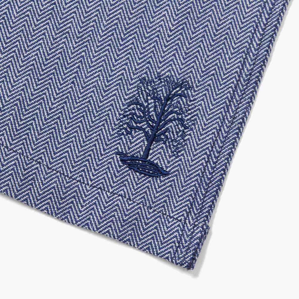 MARTHA by Martha Stewart Blue Herringbone Apron - Image 6