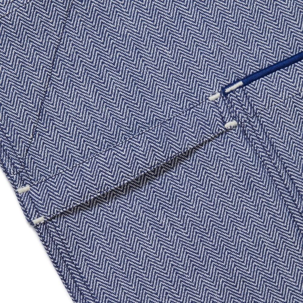 MARTHA by Martha Stewart Blue Herringbone Smock - Image 6
