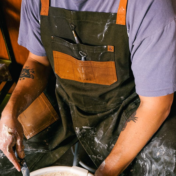 Olive Maker's Split Leg Apron - Image 8