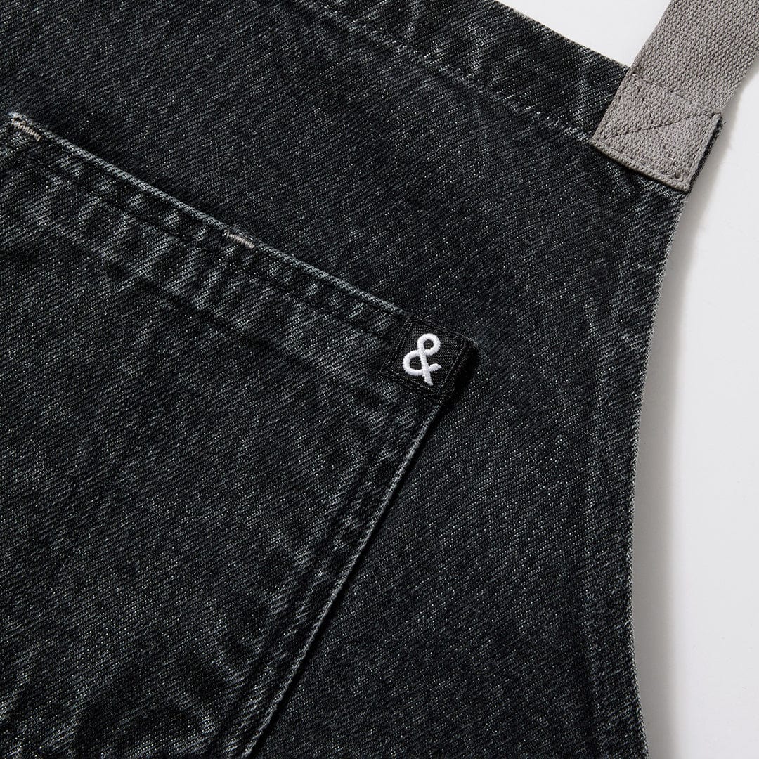 Oyster Gray Denim Crossback Apron - Image 2
