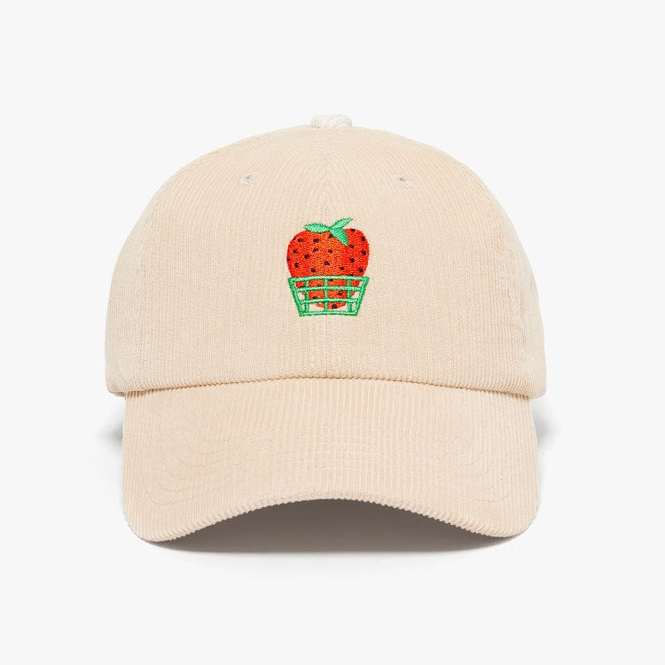 Strawberry Corduroy Hat