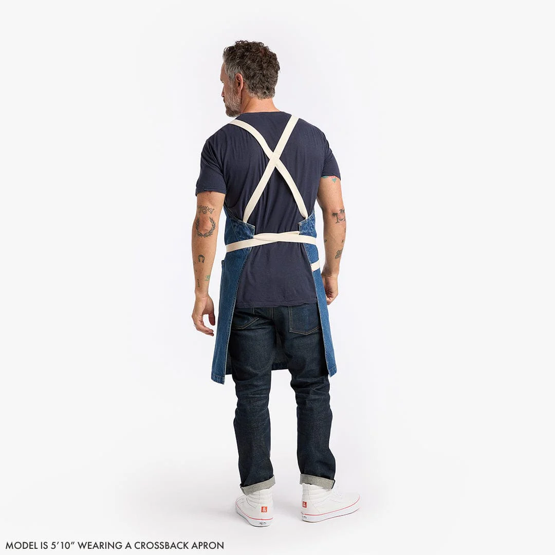 Olive Green Crossback Apron - Image 7